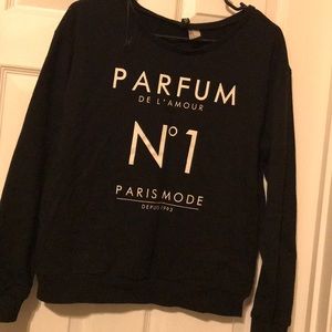 Black Graphic Sweatshirt